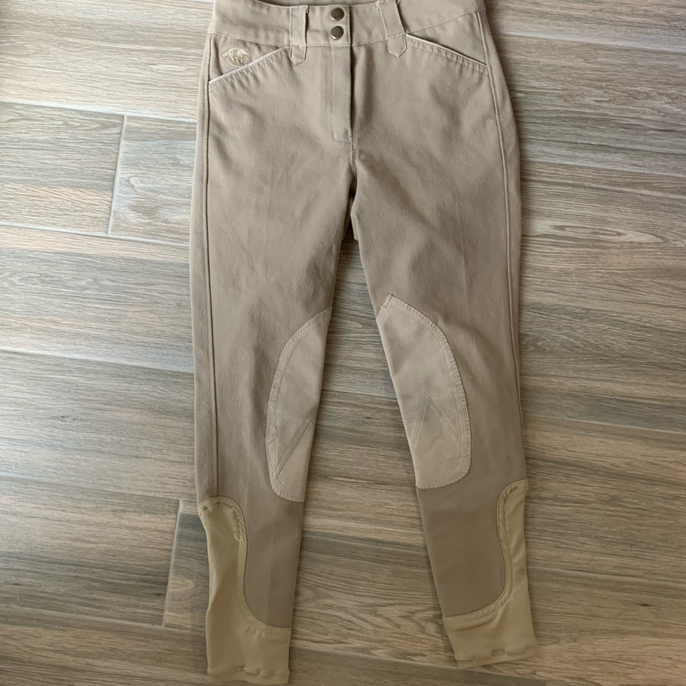 Piper by Smartpak girls knee patch breeches sz12